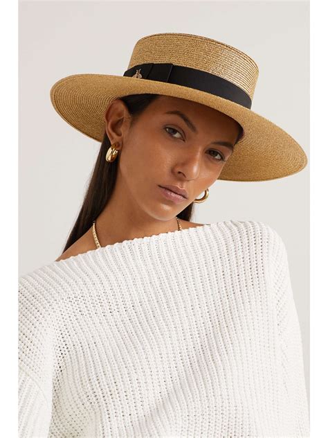 gucci inspired straw hat|Gucci neck tie straw hat.